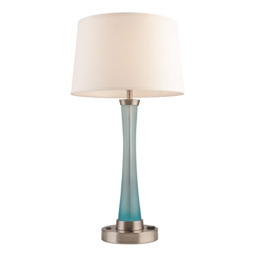Chrome lamps with white shades clearance
